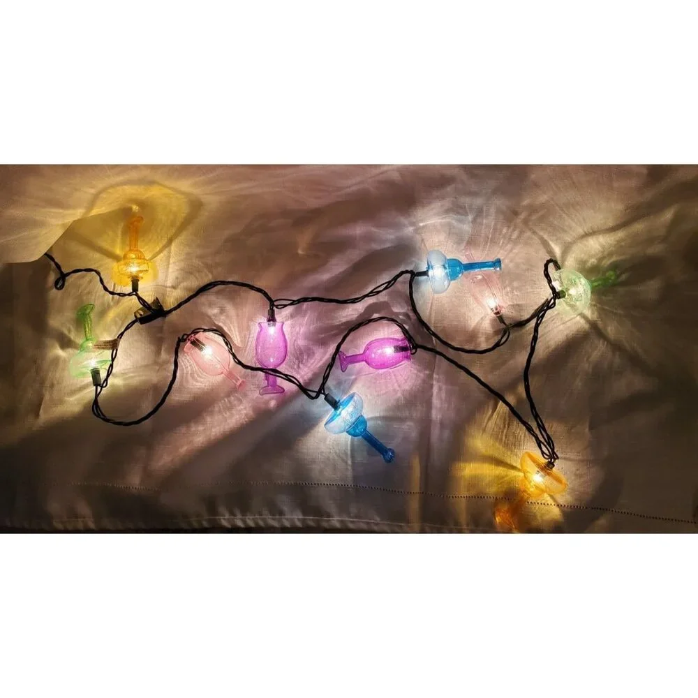 MARGARITA FROZEN COCKTAIL DRINK GLASS String Light Set tropical party patio camp